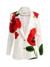 ELNA SLIM LONG BLAZER-SUMMER POPPY-ALICE + OLIVIA