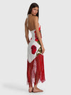 MALLORY LINEN FRINGE MIDI DRESS-SUMMER POPPY-ALICE + OLIVIA