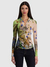CHEMISE BOUTONNÉE EN MESH JADE-ALICE + OLIVIA