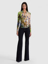 CHEMISE BOUTONNÉE EN MESH JADE-ALICE + OLIVIA