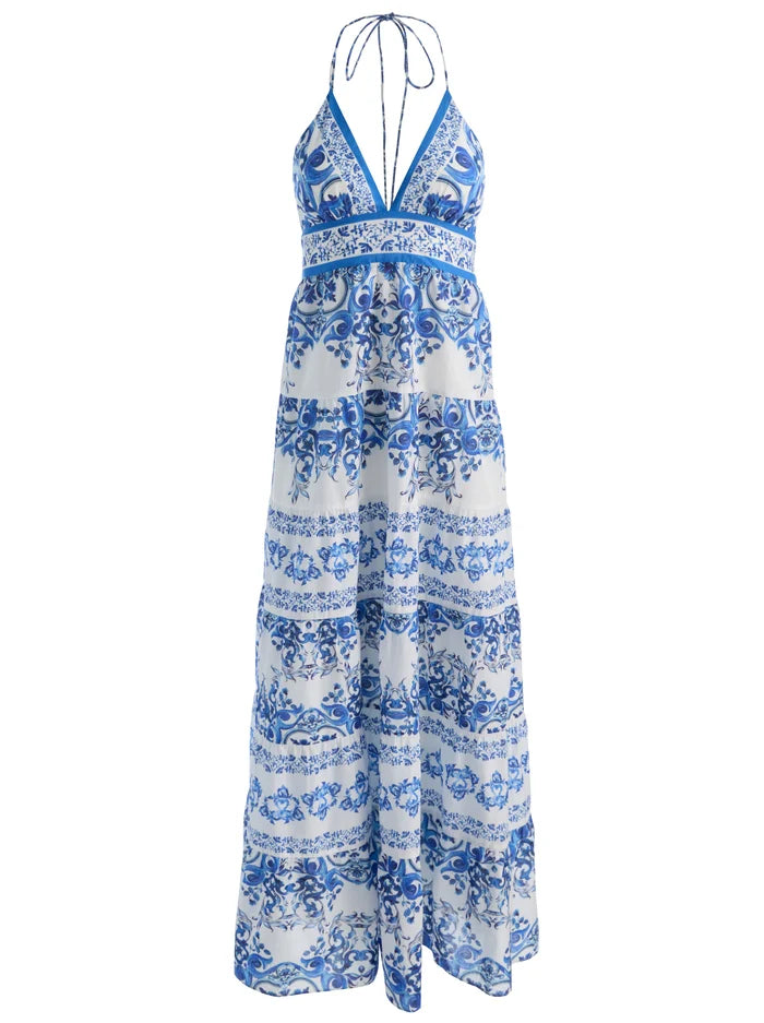 VESTITO LUNGO A STRATI KAROLINA-ALICE + OLIVIA