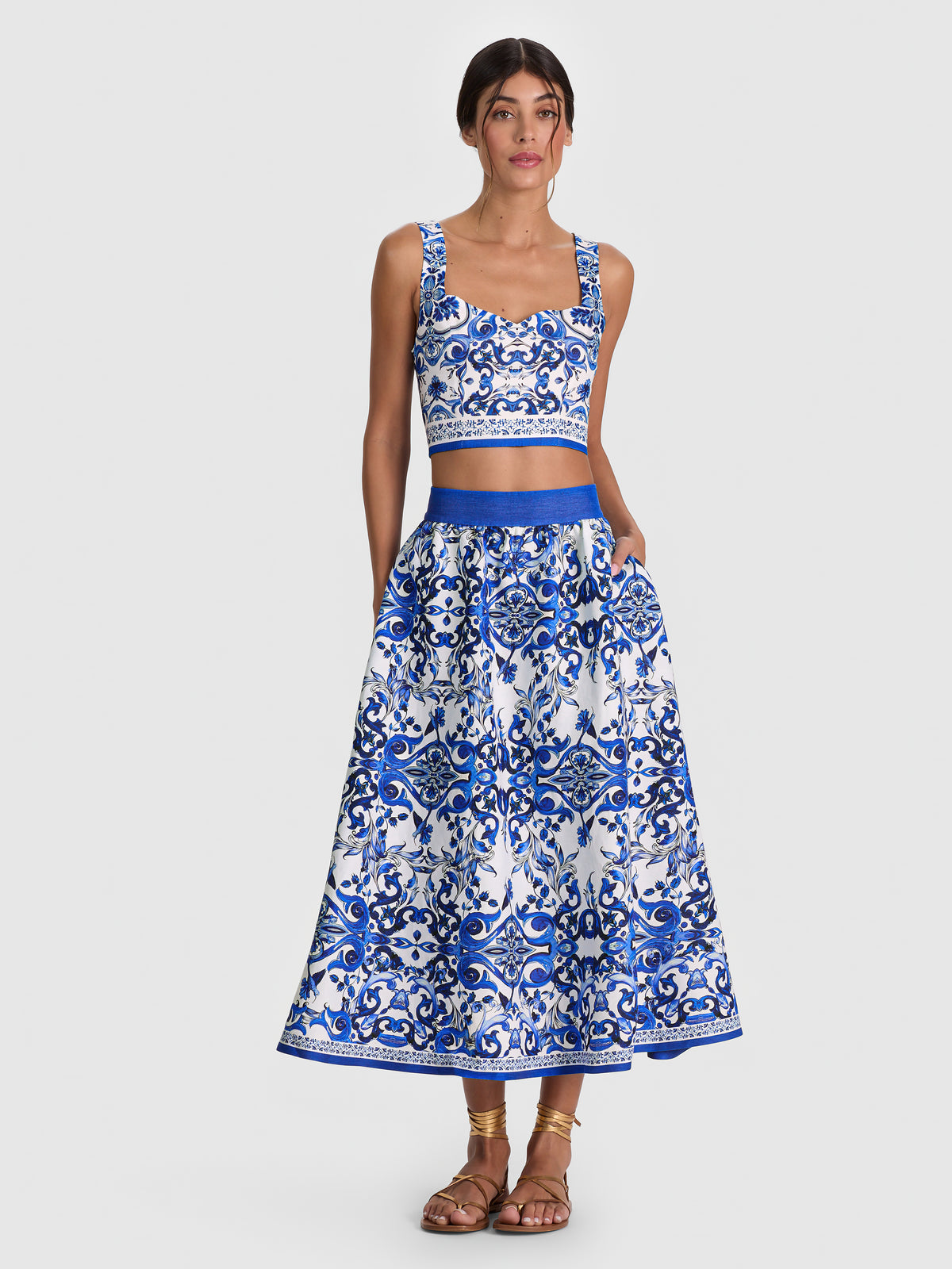 GONNA MIDI IN LINO EARLA-ALICE + OLIVIA