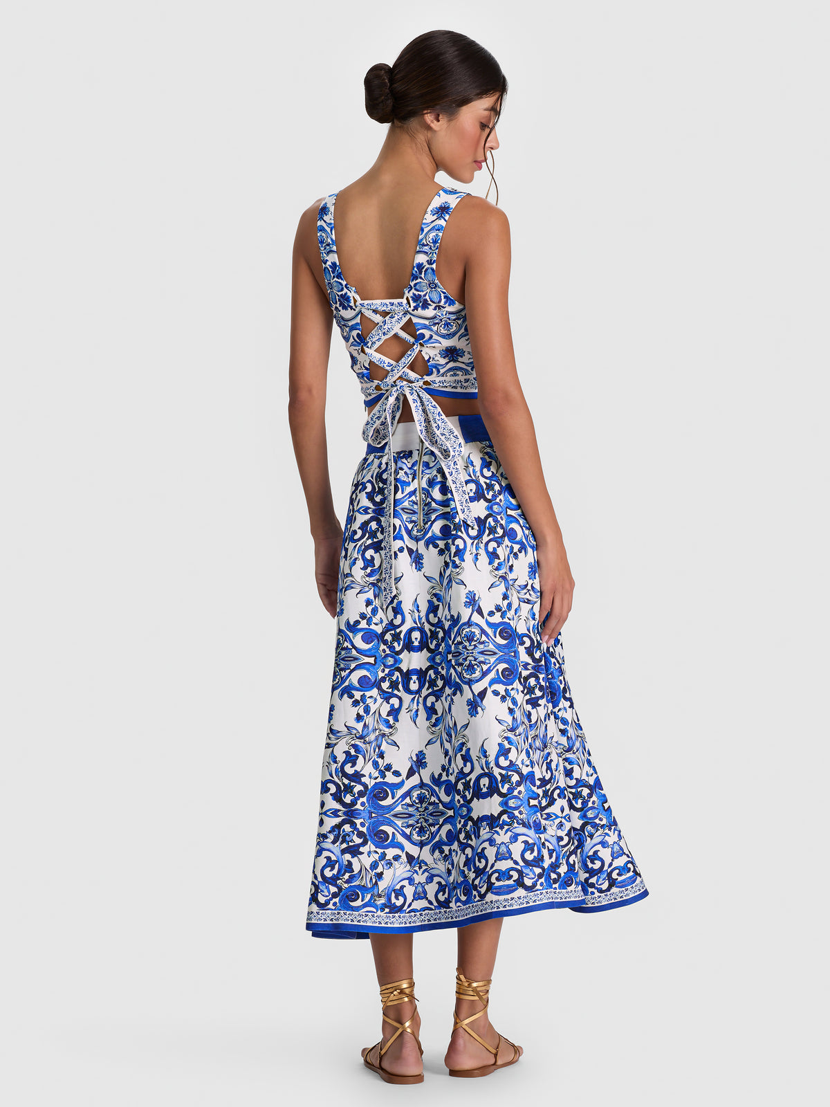 GONNA MIDI IN LINO EARLA-ALICE + OLIVIA
