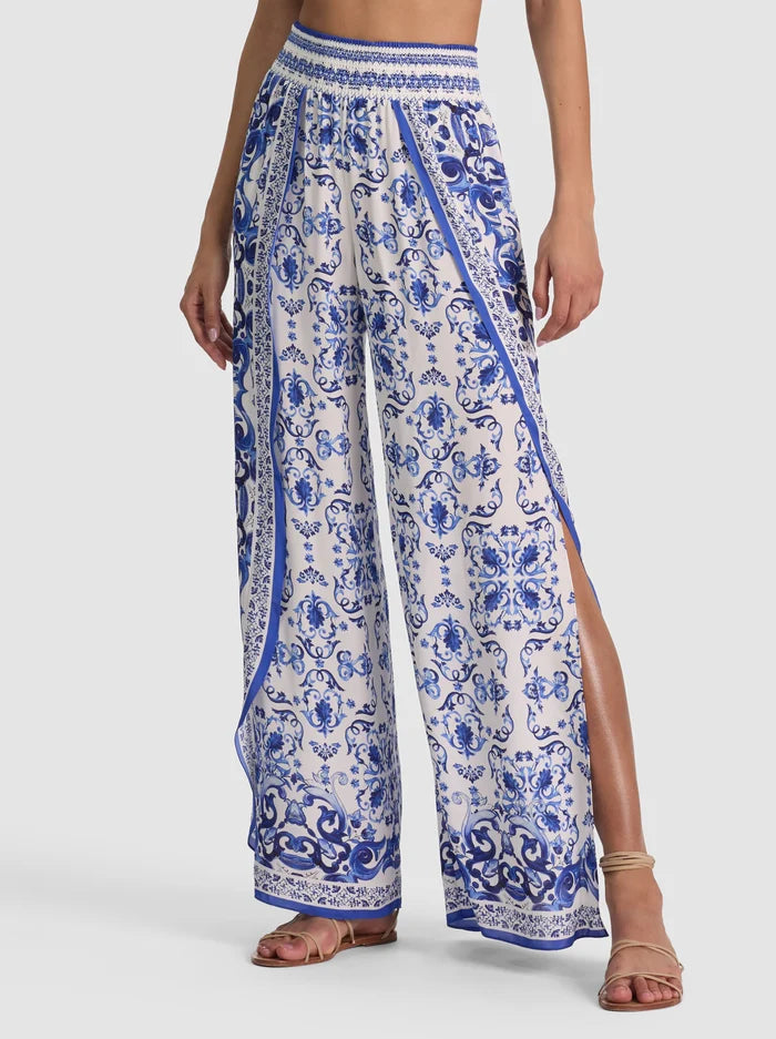LARISSA SMKD WB OPEN PLT PANT - SOLSTICE