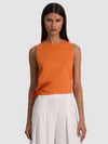 JOHNNIE SIDE TIE TANK-ORANGE PEEL-ALICE + OLIVIA