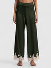 ATHENA CUTAWAY LACE GAUCHO PANT-DARK FERN-ALICE + OLIVIA