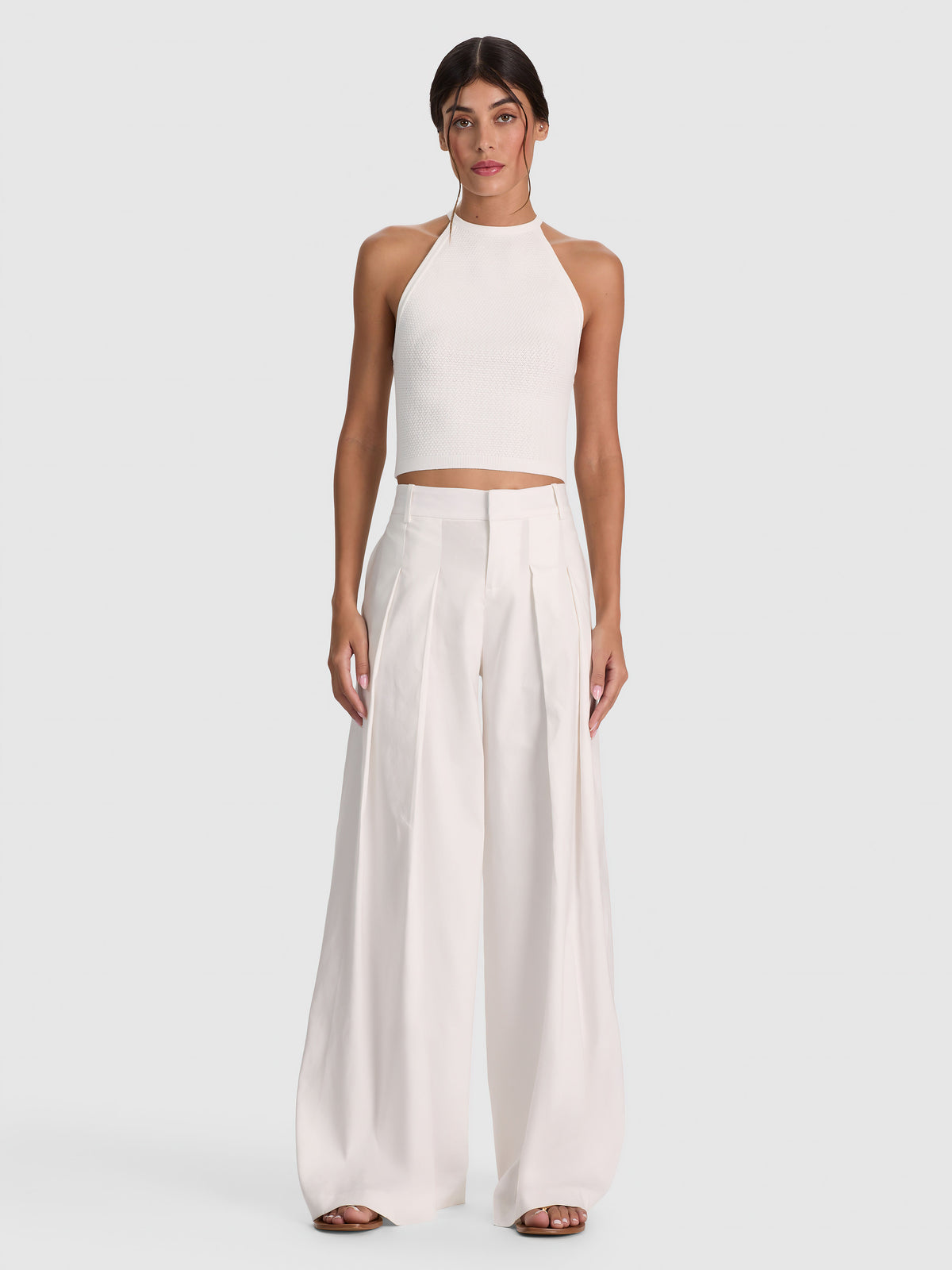 BLAIRE PLEATED PANT - OFF WHITE