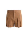 BLAIRE PLEATED SHORT-TAN-ALICE + OLIVIA