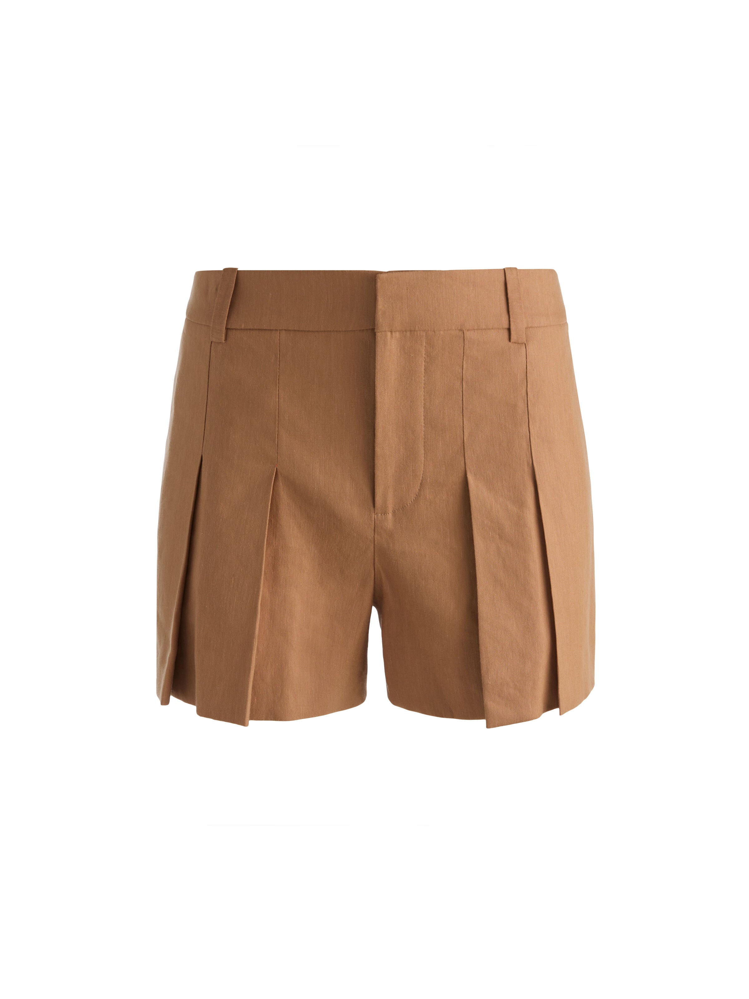 BLAIRE PLEATED SHORT-TAN-ALICE + OLIVIA