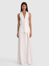 GILET LONG COL CLAUDINE-ALICE + OLIVIA