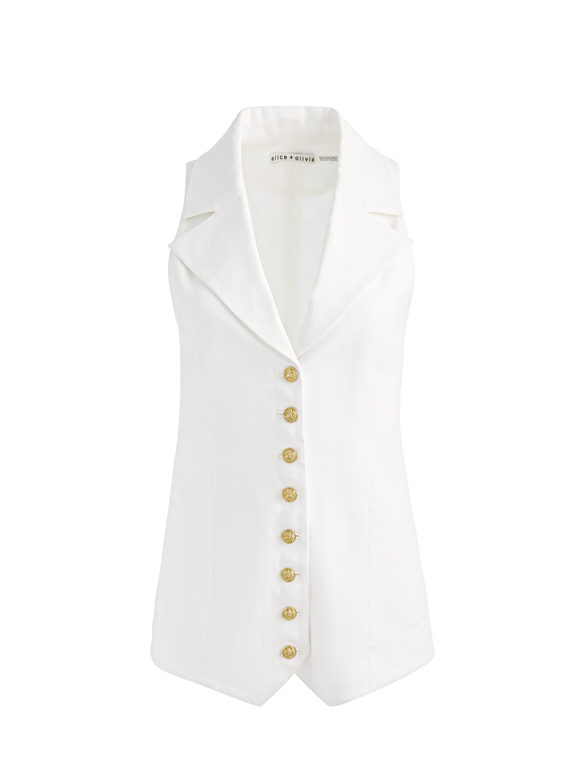GILET LONG COL CLAUDINE-ALICE + OLIVIA