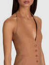 GILET ERICA COL EN V PROFOND SANS COL-ALICE + OLIVIA
