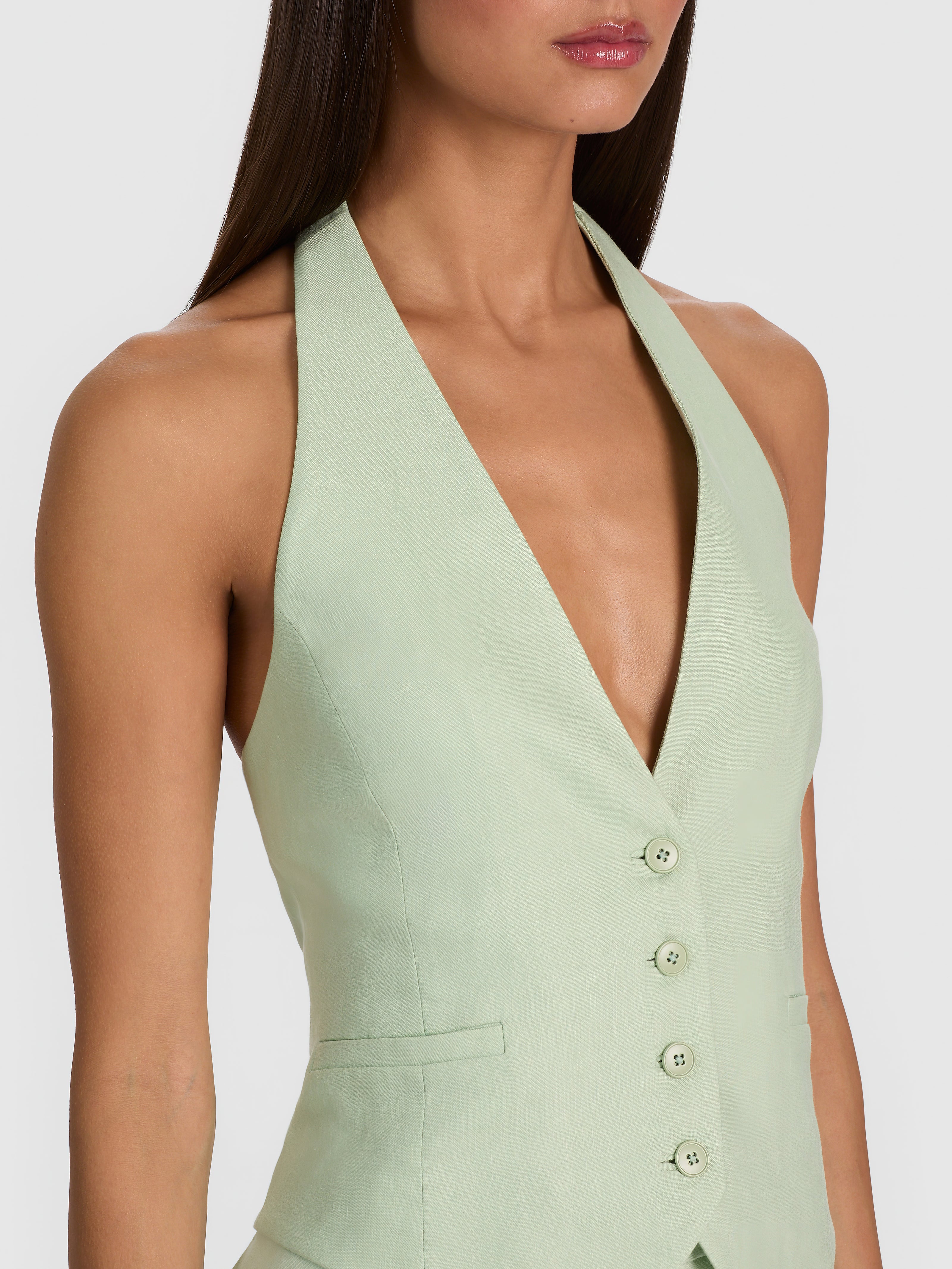 GILET COL V PROFOND SANS COL ERICA-ALICE + OLIVIA