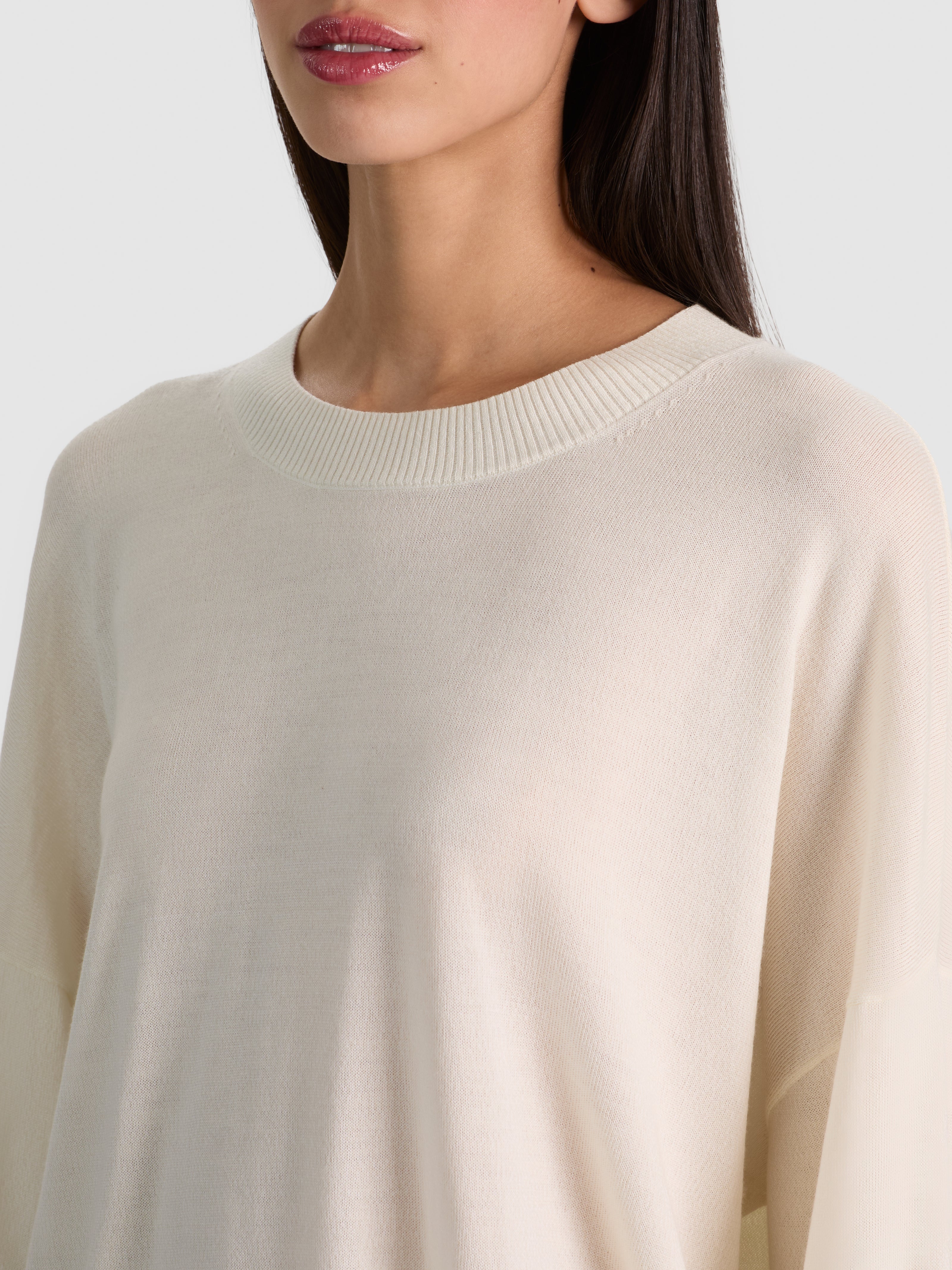 MARGIE BOXY PULLOVER-SOFT WHITE-ALICE + OLIVIA