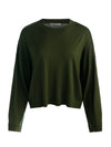 MARGIE BOXY PULLOVER-DARK FERN-ALICE + OLIVIA