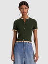 CIARA SS CARDIGAN W TRIM-ALICE + OLIVIA