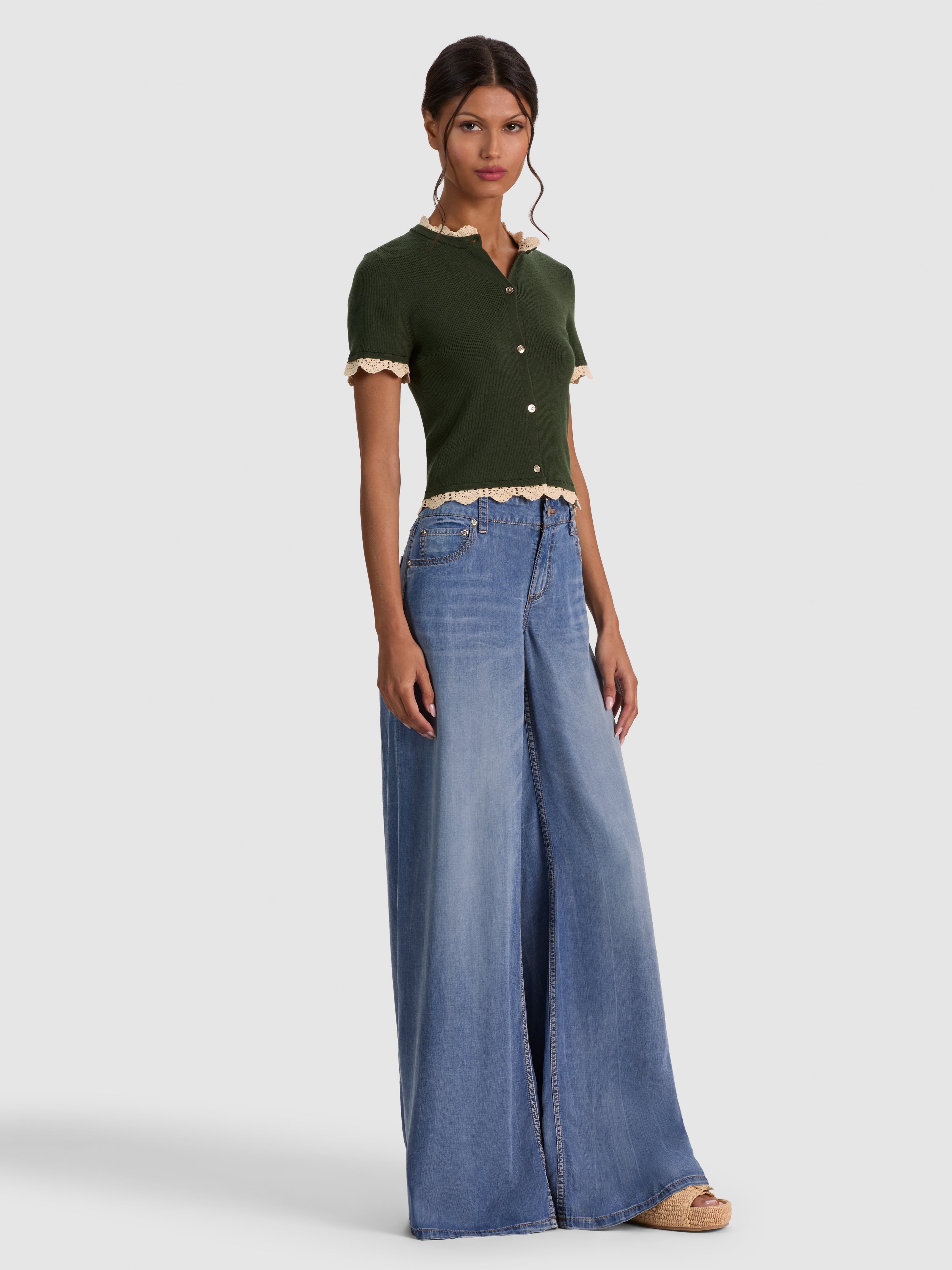 CIARA SS CARDIGAN W TRIM-ALICE + OLIVIA