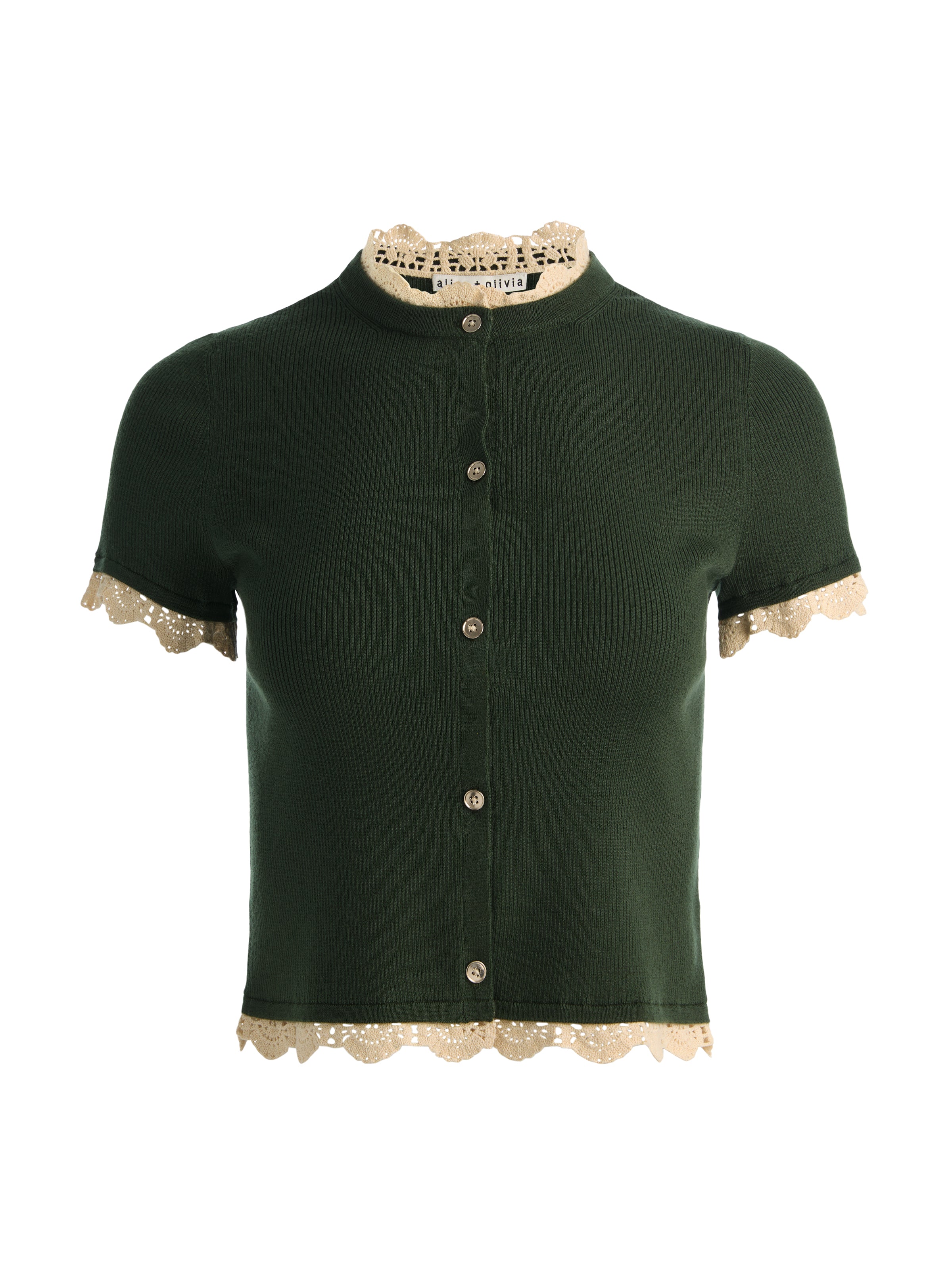 CIARA SS CARDIGAN W TRIM-ALICE + OLIVIA