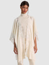 BETTIE LACE TRIM SHAWL WRAP-SOFT WHITE-ALICE + OLIVIA