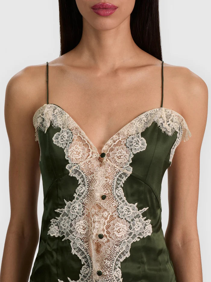 HAUT CARACO DENTELLE COUPE ÉCHANCRÉE JULIETTA BTN FT-ALICE + OLIVIA