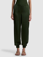 DECLAN PULL ON GENIE PANT - DARK FERN