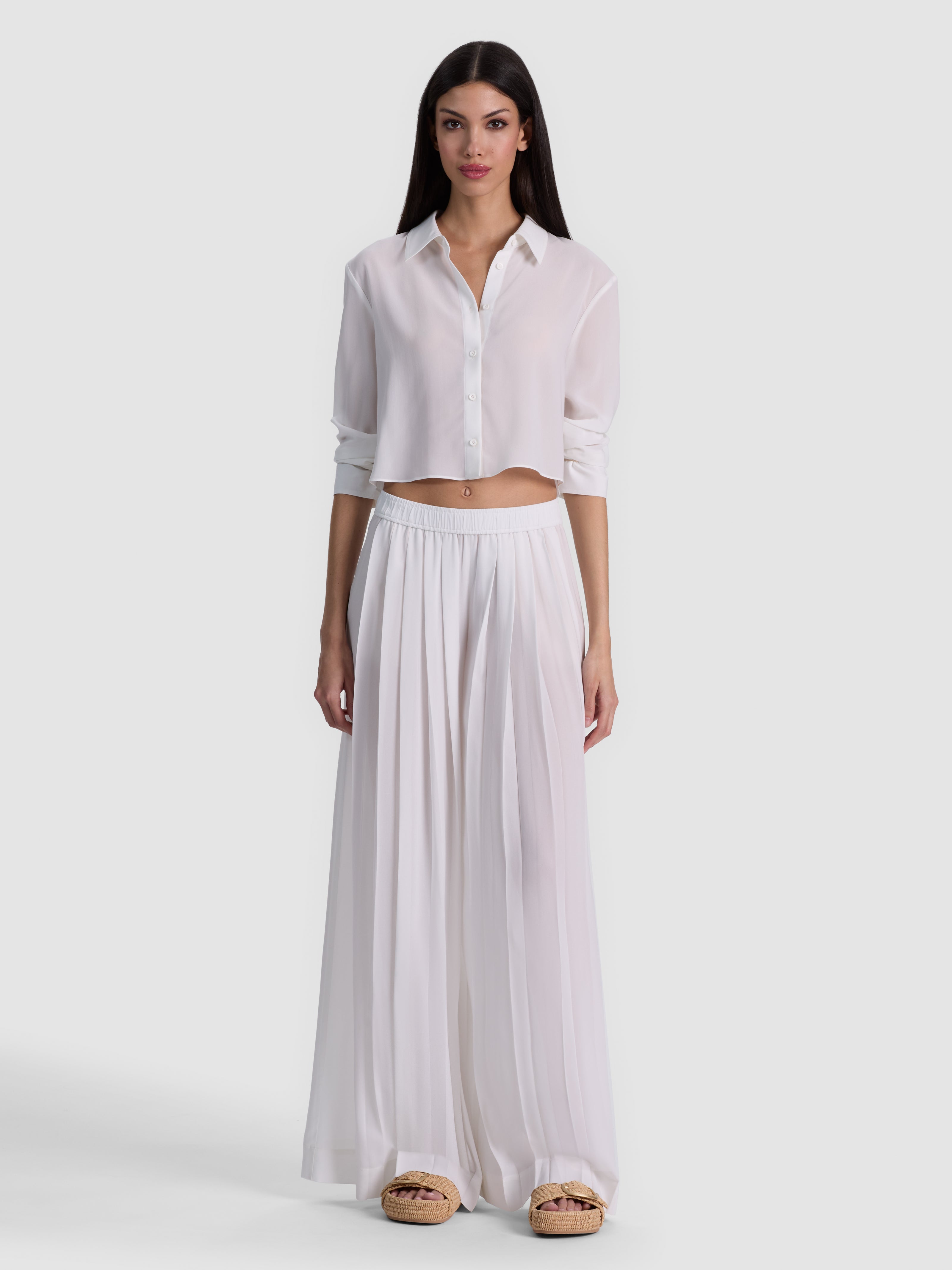 LEON BUTTON DOWN-OFF WHITE-ALICE + OLIVIA