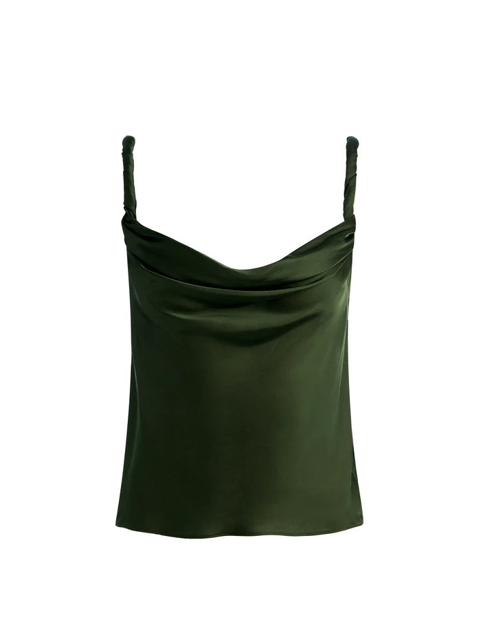 TOP MONIQUE CON SPALLINE INTRECCIATE - FELCE SCURA