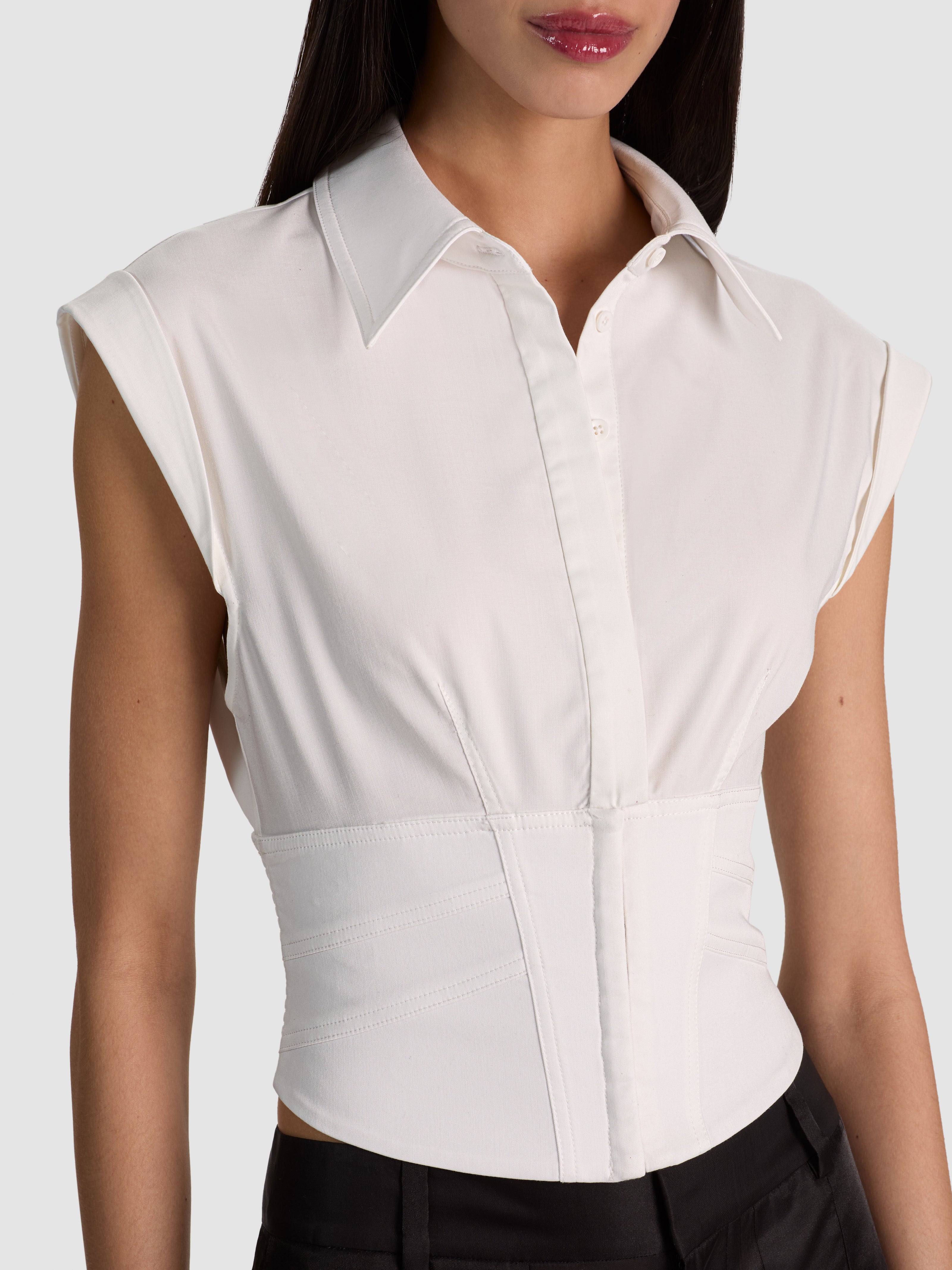 HAUT AJUSTÉ EN FORME DE CORSET KIM-ALICE + OLIVIA