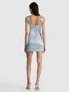 RENEE FITTED MINI DRESS-BLUE BREEZE-ALICE + OLIVIA