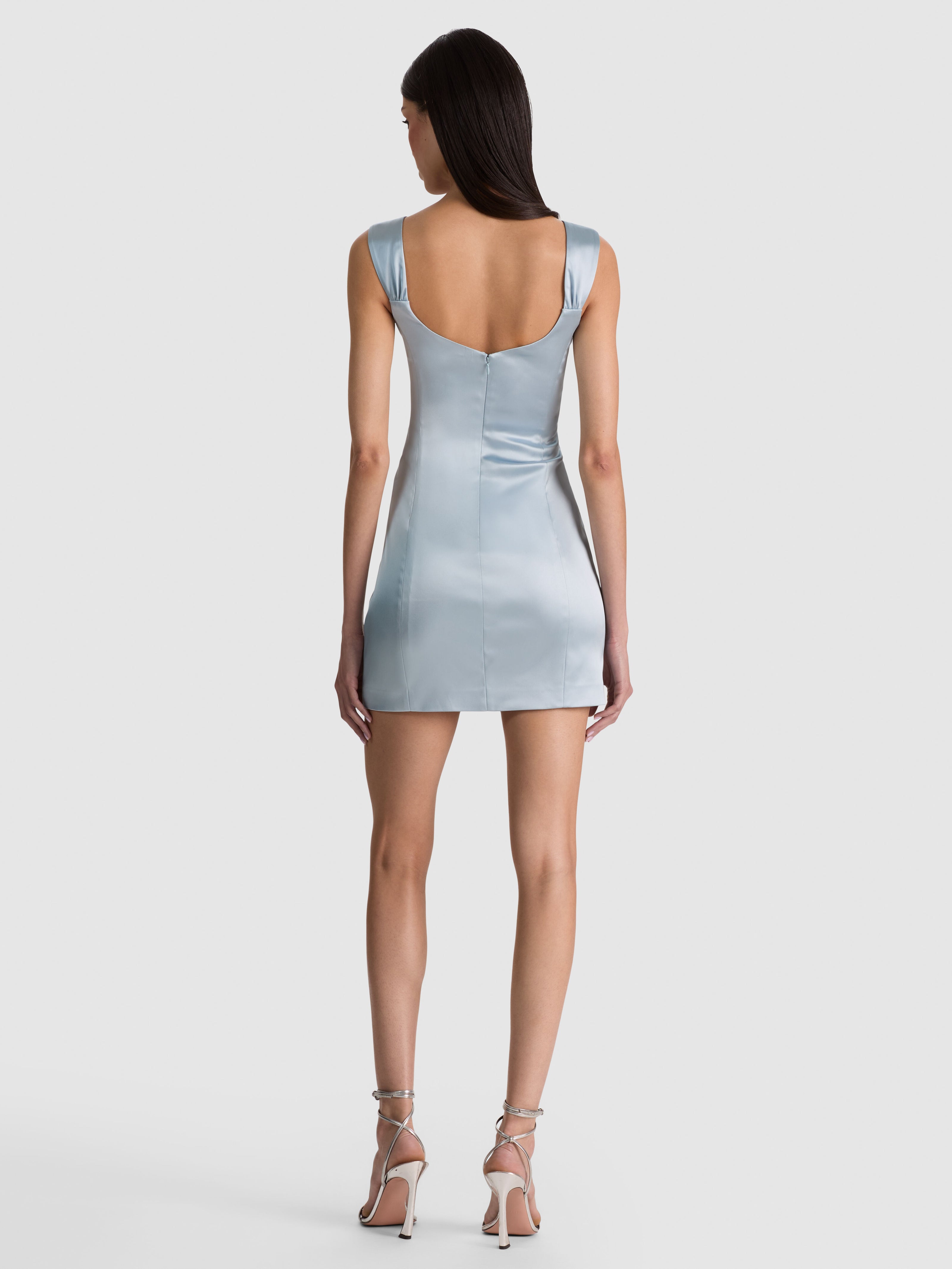 RENEE FITTED MINI DRESS-BLUE BREEZE-ALICE + OLIVIA
