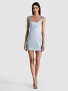 RENEE FITTED MINI DRESS-BLUE BREEZE-ALICE + OLIVIA