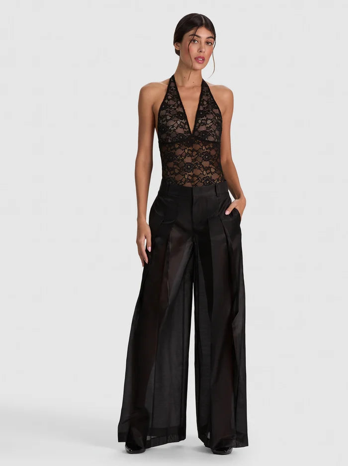 PANTALON PLISSÉ EN VOILE BLAIRE HR-ALICE + OLIVIA