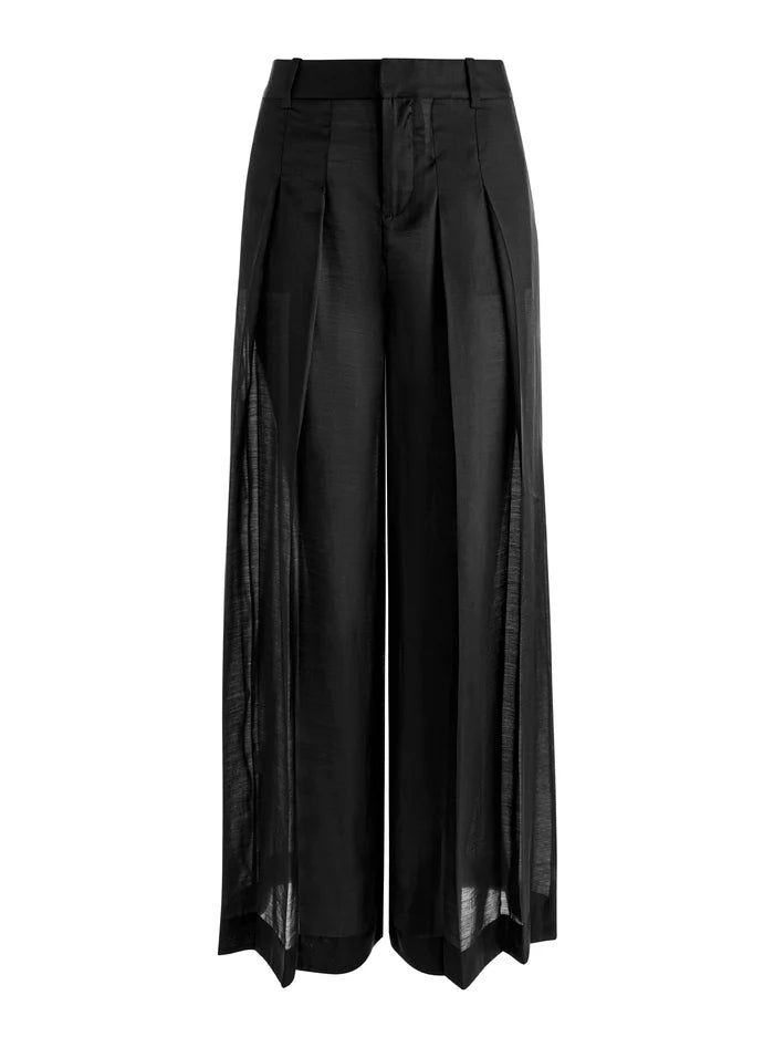 PANTALON PLISSÉ EN VOILE BLAIRE HR-ALICE + OLIVIA