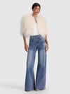 KIDMAN FEATHERED JACKET-ECRU-ALICE + OLIVIA