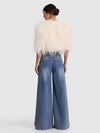 KIDMAN FEATHERED JACKET-ECRU-ALICE + OLIVIA
