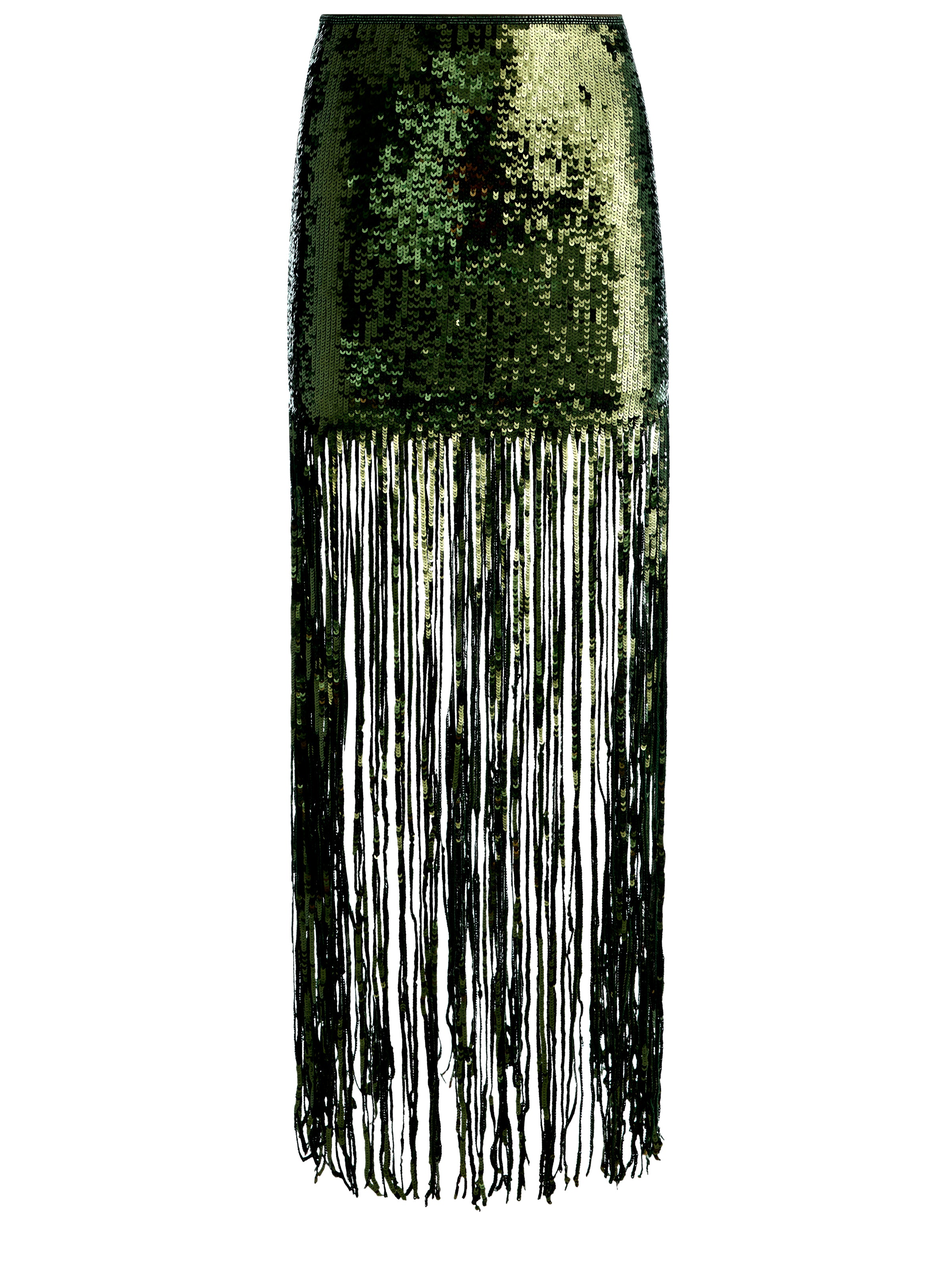 GONNA LUNGA KENDRA CON FRANGE DI PAILLETTES-ALICE + OLIVIA