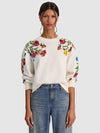 FELPA GIROCOLLO CON RICAMI RUSSELL-ALICE + OLIVIA