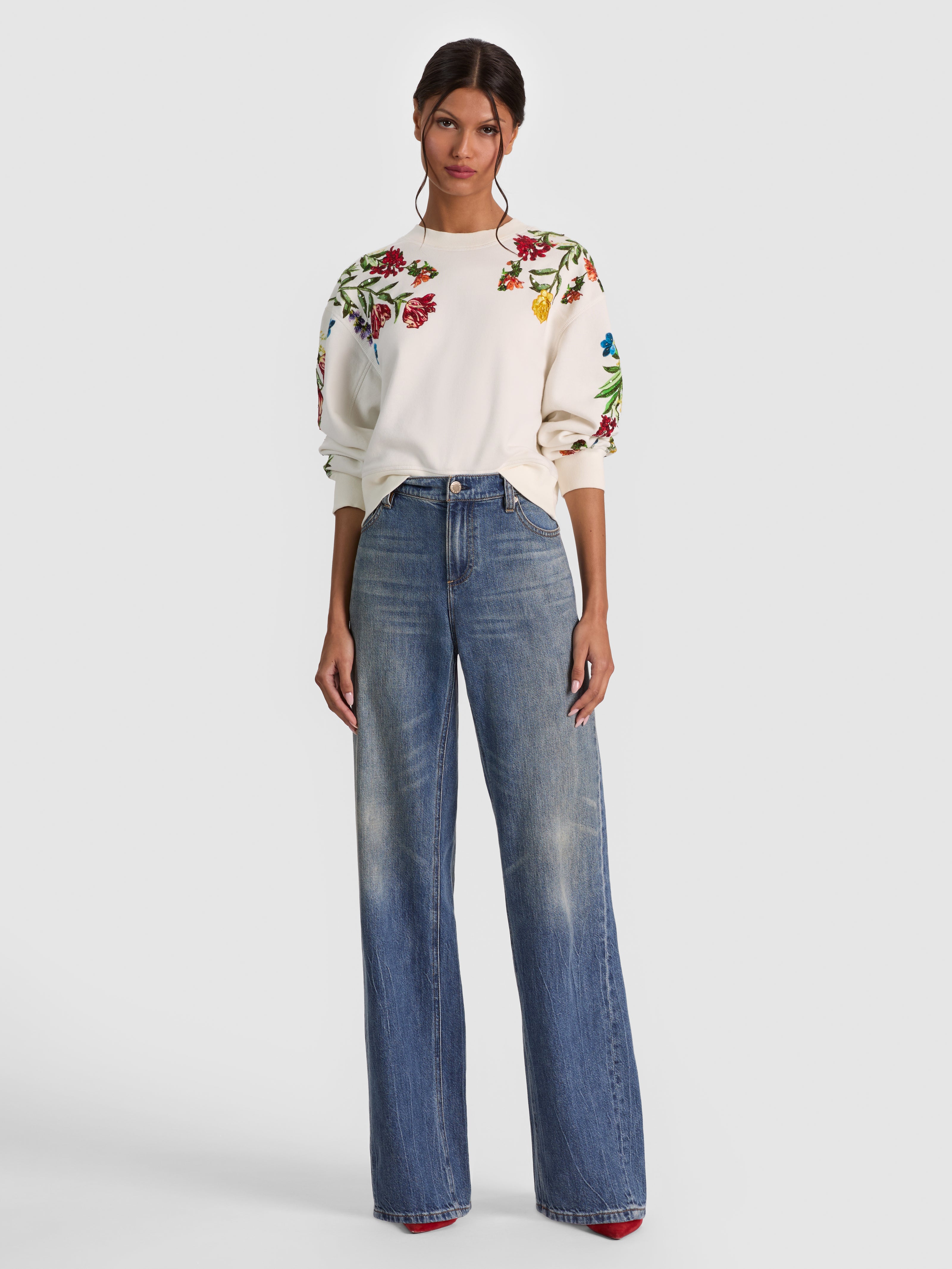 MAGLIA GIROCOLLO DECORATA RUSSELL-ALICE + OLIVIA