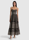 ANYA MIDI DRESS-BLACK/OFF WHITE-ALICE + OLIVIA