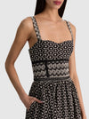 ANYA MIDI DRESS-BLACK/OFF WHITE-ALICE + OLIVIA