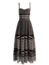 ANYA MIDI DRESS-BLACK/OFF WHITE-ALICE + OLIVIA