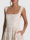 ESMA FLARED MIDI DRESS-NATURAL-ALICE + OLIVIA