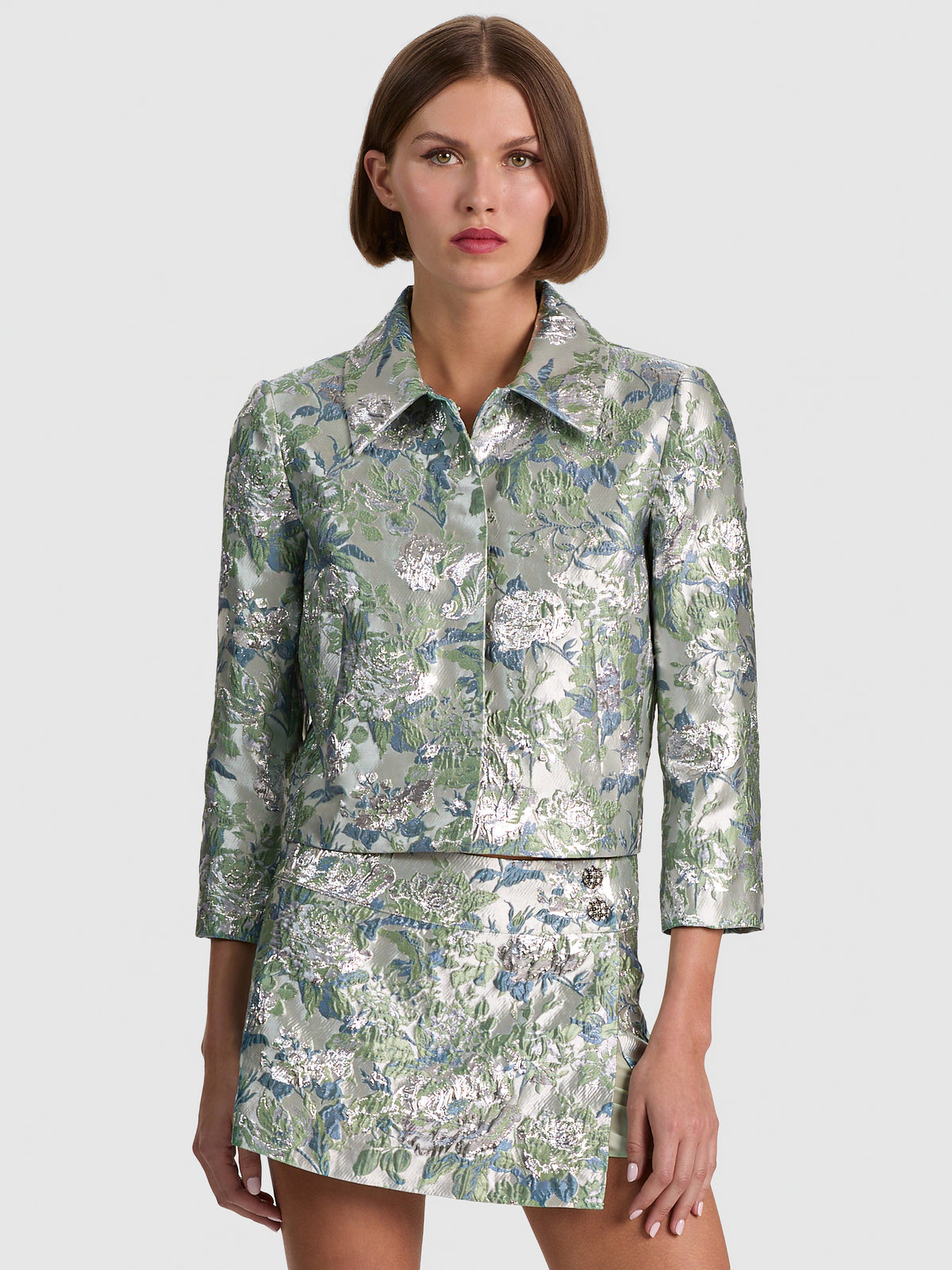 WESTON CROPPED JACKET-LIGHT SAGE-ALICE + OLIVIA