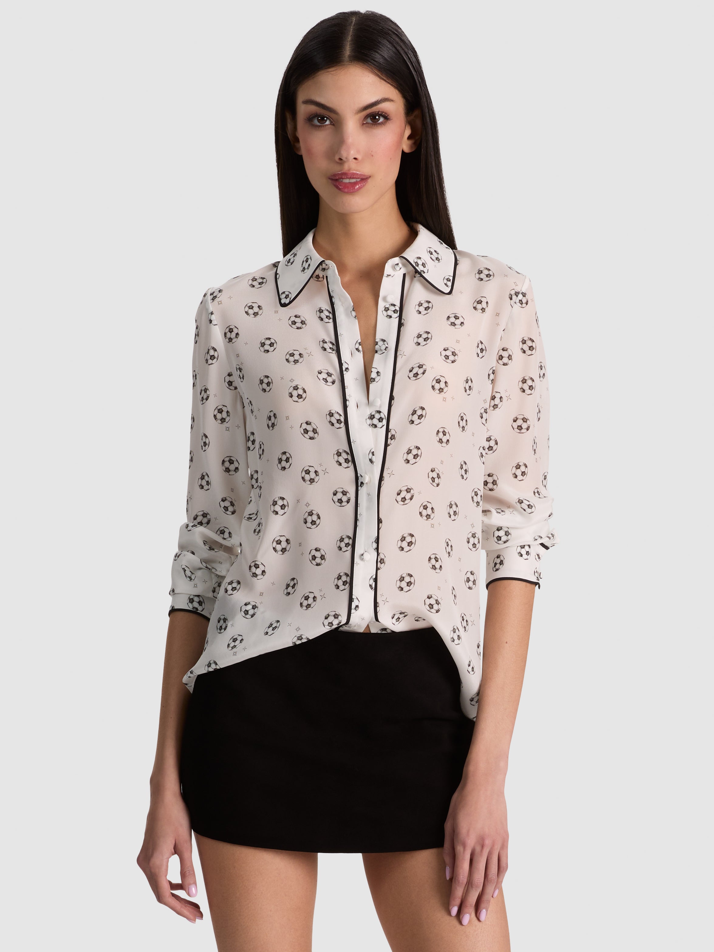 WILLA SILK BLOUSE-ALICE + OLIVIA