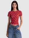 TESS TEE-GO FOR GOLD HIBISCUS-ALICE + OLIVIA