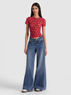 TESS TEE-GO FOR GOLD HIBISCUS-ALICE + OLIVIA