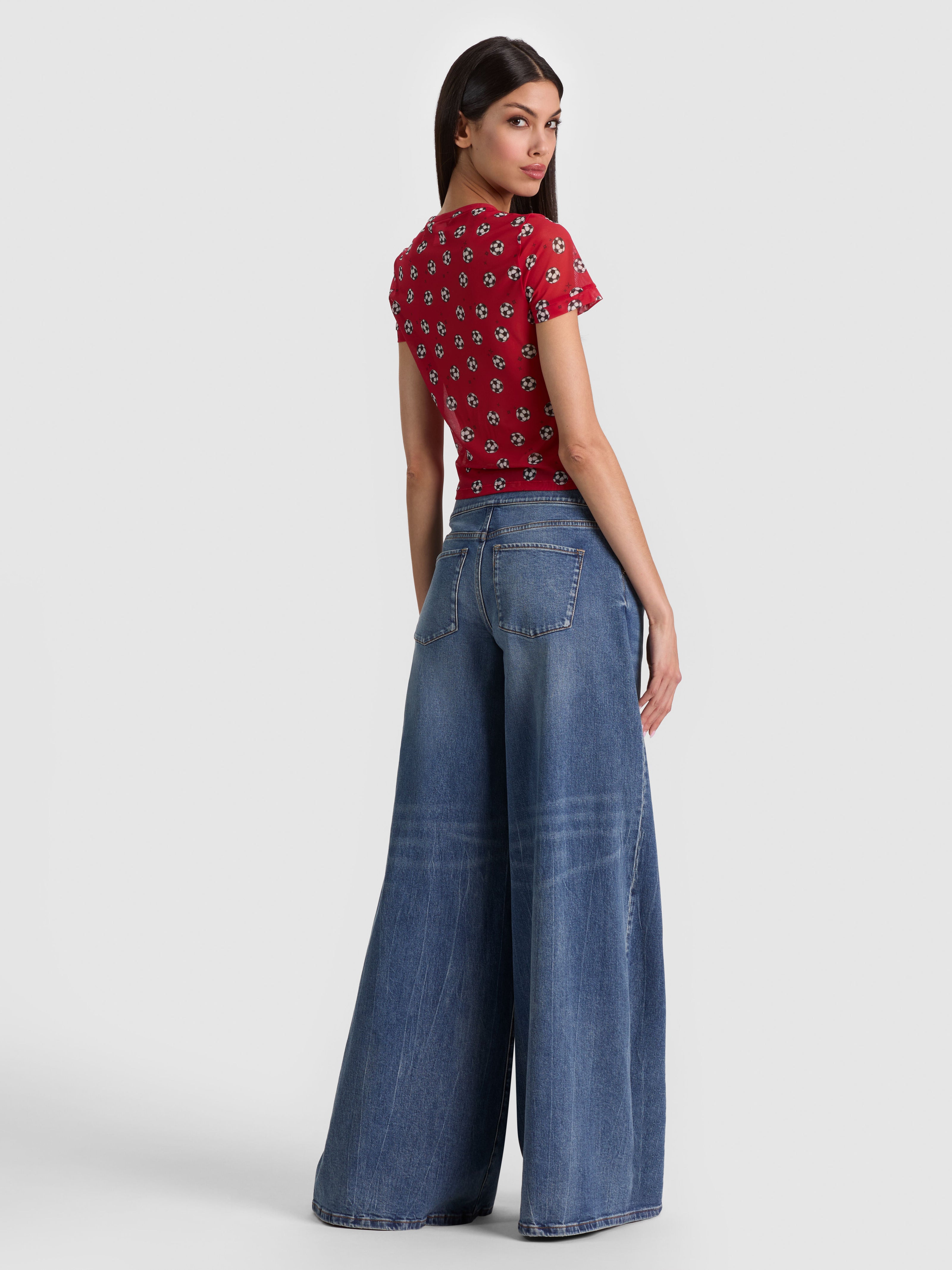 TESS TEE-GO FOR GOLD HIBISCUS-ALICE + OLIVIA