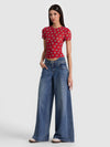 TESS TEE-GO FOR GOLD HIBISCUS-ALICE + OLIVIA