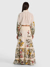 CASSIE EMBROIDERED BLOUSE-DESERT SPRIGS VANILLA-ALICE + OLIVIA