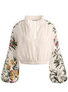 CASSIE EMBROIDERED BLOUSE-DESERT SPRIGS VANILLA-ALICE + OLIVIA